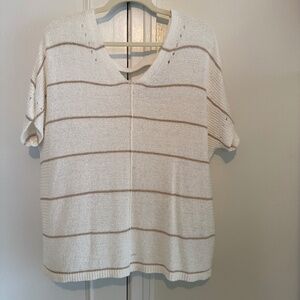 Apt 9 cream knit top
